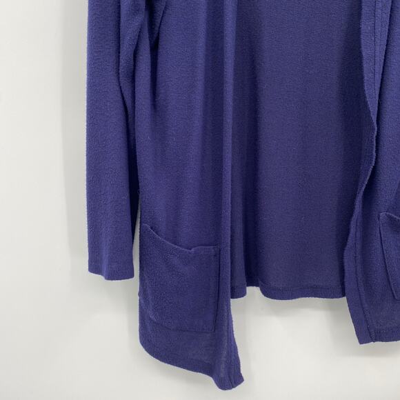 Rumi + Ryder Open Front Long Sleeve Knit Cardigan Blue Size Large 12-14 - Picture 2 of 9